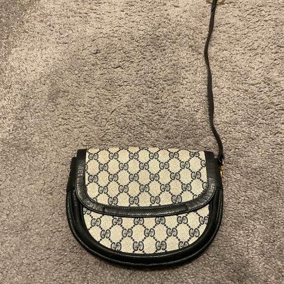 Final Sale! GUCCI VINTAGE MONOGRAM FOLD-OVER HOBO WRISTLET CLUTCH MINI PURSE - Picture 15 of 15